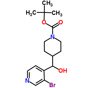 Tert-butyl 4-((3-bromopyridin-4-yl)(hydroxy)methyl)piperidine-1-carboxylate Structure,856932-61-1Structure