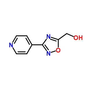 [3-(4-吡啶基)-1,2,4-氧杂二唑-5-基]甲醇结构式_857653-94-2结构式