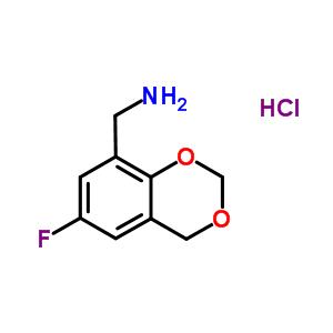 (6-Fluoro-4h-1,3-benzodioxin-8-yl)methylamine hydrochloride Structure,859833-12-8Structure