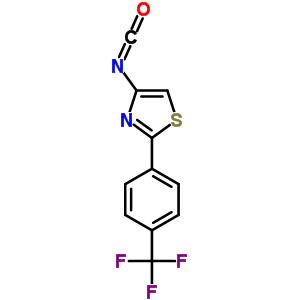 4-Isocyanato-2-[4-(trifluoromethyl)phenyl]-1,3-thiazole Structure,859850-96-7Structure