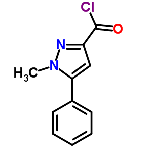 1-Methyl-5-phenyl-1h-pyrazole-3-carbonyl chloride Structure,859850-98-9Structure