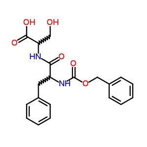 3-Hydroxy-2-[(3-phenyl-2-phenylmethoxycarbonylamino-propanoyl)amino]propanoic acid Structure,860-55-9Structure