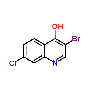 3-Bromo-7-chloro-4-hydroxyquinoline Structure,860715-45-3Structure