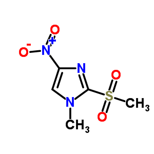 1H-imidazole,1-methyl-2-(methylsulfonyl)-4-nitro- Structure,86072-17-5Structure