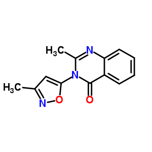 2-Methyl-3-(3-methyl-5-isoxazolyl)-4(3h)-quinazolinone Structure,86134-19-2Structure