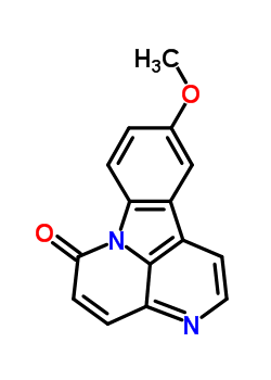 6H-indolo(3,2,1-de)(1,5)naphthyridin-6-one, 10-methoxy- Structure,86293-40-5Structure