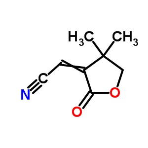 Acetonitrile,(dihydro-4,4-dimethyl-2-oxo-3(2h)-furanylidene)-, (e)-(9ci) Structure,86453-70-5Structure