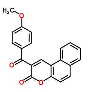 3H-naphtho[2,1-b]pyran-3-one, 2-(4-methoxybenzoyl)- Structure,86548-41-6Structure