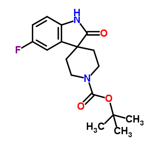 1’-Boc-5-fluoro-1,2-dihydro-2-oxo-spiro[3h-indole-3,4’-piperidine] Structure,866028-06-0Structure