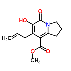 Methyl 7-allyl-6-hydroxy-5-oxo-1,2,3,5-tetrahydroindolizine-8-carboxyate Structure,866393-51-3Structure