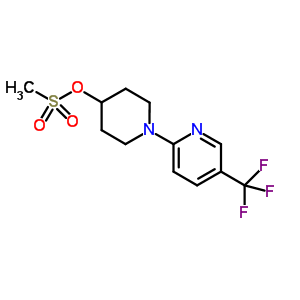 1-(5-(Trifluoromethyl)pyridin-2-yl)piperidin-4-yl methanesulfonate Structure,866615-52-3Structure