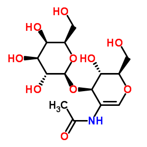 2-乙酰氨基-1,5-脱水-2-脱氧-3-O-beta-D-吡喃半乳糖基-D-阿拉伯糖-己-1-烯糖结构式_868264-15-7结构式