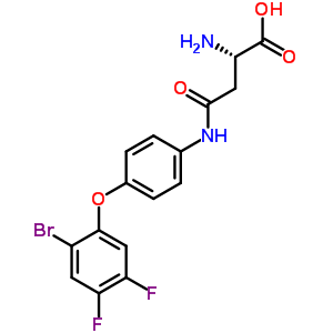 N-[4-(2-bromo-4,5-difluorophenoxy)phenyl]-l-asparagine Structure,868359-05-1Structure