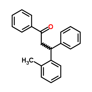 3-(2-Methylphenyl)-1,3-diphenyl-propan-1-one Structure,86921-81-5Structure