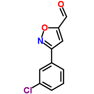 3-(3-Chlorophenyl)-5-isoxazolecarboxaldehyde Structure,869496-60-6Structure