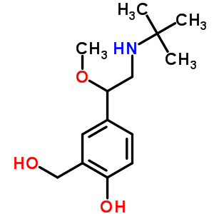 4-(2-(Tert-butylamino)-1-methoxyethyl)-2-(hydroxymethyl)phenol Structure,870076-72-5Structure