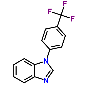 1-(4-三氟甲基苯基)-1H-苯并咪唑结构式_870450-93-4结构式