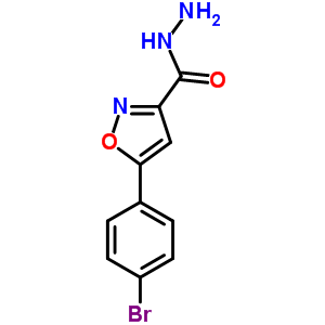 5-(4-Bromophenyl)isoxazole-3-carboxylic acid hydrazide Structure,870703-96-1Structure