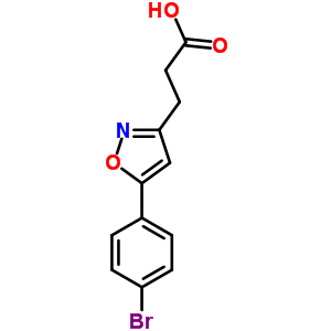 5-(4-Bromophenyl)isoxazole-3-propionic acid Structure,870703-99-4Structure