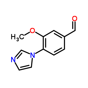 Benzaldehyde, 4-(1H-imidazol-1-yl)-3-methoxy- Structure,870837-70-0Structure