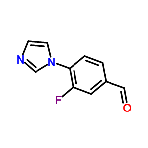 Benzaldehyde, 3-fluoro-4-(1H-imidazol-1-yl)- Structure,870841-69-3Structure