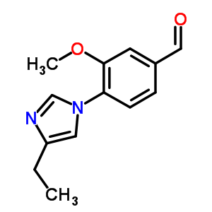 4-(4-乙基-1H-咪唑-1-基)-3-甲氧基-苯甲醛结构式_870845-19-5结构式