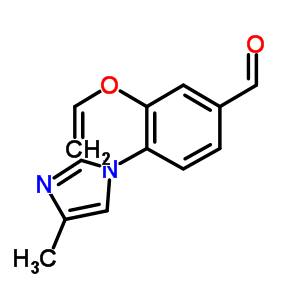 Benzaldehyde, 3-(ethenyloxy)-4-(4-methyl-1H-imidazol-1-yl)- Structure,870861-40-8Structure