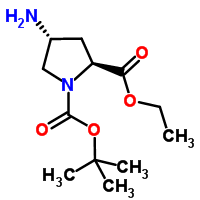 (2S, 4r)-4-amino-1-[t-butoxycarbonyl]pyrrolidine-2-ethyl carboxylate Structure,871014-58-3Structure