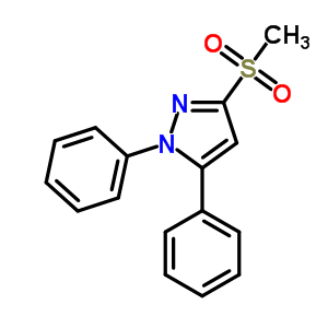 1,5-Diphenyl-3-methanesulfonyl-1h-pyrazole Structure,871110-24-6Structure