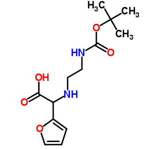 2-(2-N-Boc-aminoethylamino)-2-(2-furanyl)acetic acid Structure,871125-85-8Structure