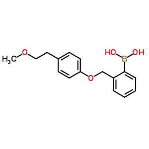 2-[(4-(2-Methoxyethyl)phenoxy)methyl]phenylboronic acid Structure,871126-29-3Structure