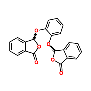 3-[2-[(3-Oxo-1h-isobenzofuran-1-yl)oxy]phenoxy]-3h-isobenzofuran-1-one Structure,87116-23-2Structure