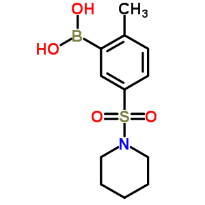 2-Methyl-5-(piperidin-1-ylsulfonyl)phenylboronic acid Structure,871333-00-5Structure