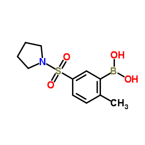 2-Methyl-5-(pyrrolidin-1-ylsulfonyl)phenylboronic acid Structure,871333-01-6Structure