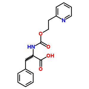 3-苯基-2-(2-吡啶-2-基乙氧基羰基氨基)丙酸结构式_87136-59-2结构式