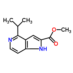 4-(1-甲基乙基)-1H-吡咯并[2,3-c]吡啶-2-羧酸甲酯结构式_871583-19-6结构式