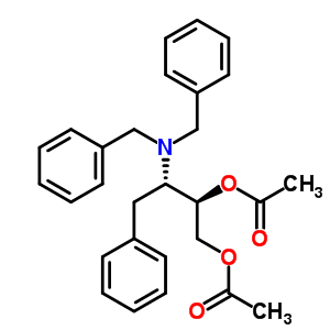 (2R,3s)-o,o-diacetyl-3-dibenzylamino-4-phenylbutane-1,2-diol Structure,871948-89-9Structure