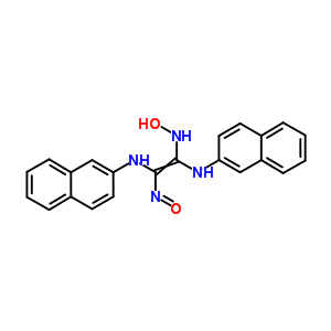 N-[1,2-bis(naphthalen-2-ylamino)-2-nitroso-ethenyl]hydroxylamine Structure,87259-65-2Structure