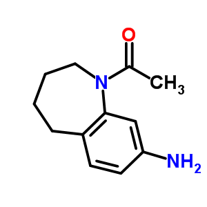 1-(8-氨基-2,3,4,5-四氢-苯并[b]氮杂革-1-基)-乙酮结构式_873056-24-7结构式