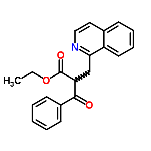 Ethyl 2-(isoquinolin-1-ylmethyl)-3-oxo-3-phenyl-propanoate Structure,87365-05-7Structure