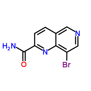 8-Bromo-[1,6]naphthyridine-2-carboxylic acid amide Structure,875514-62-8Structure