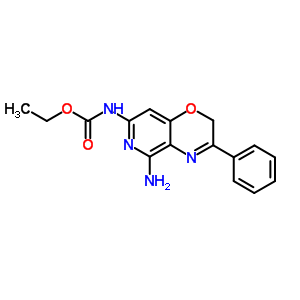 Carbamic acid, (5-amino-3-phenyl-2h-pyrido[4,5-b]-1,4-oxazin-7-yl)-, ethyl ester Structure,87607-29-2Structure