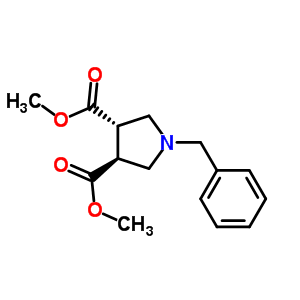 Trans-dimethyl 1-benzyl-3,4-pyrrolidinedicarboxylate Structure,87813-05-6Structure