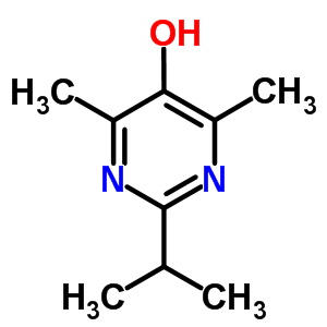 2-异丙基-4,6-二甲基-5-嘧啶醇结构式_88070-33-1结构式