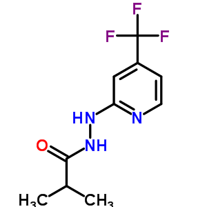 Propanoic acid,2-methyl-,2-[4-(trifluoromethyl)-2-pyridinyl]hydrazide Structure,883010-71-7Structure