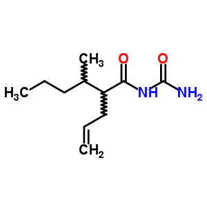 Hexanamide,n-(aminocarbonyl)-3-methyl-2-(2-propen-1-yl)- Structure,88374-61-2Structure