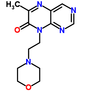 6-Methyl-8-(2-(4-morpholinyl)ethyl)-7(8h)-pteridinone Structure,88442-86-8Structure