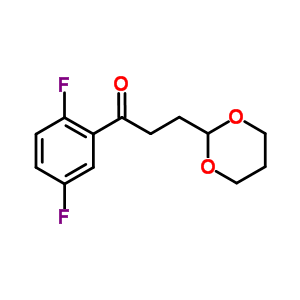 2,5-Difluoro-3-(1,3-dioxan-2-yl)-propiophenone Structure,884504-26-1Structure