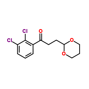 2,3-Dichloro-3-(1,3-dioxan-2-yl)propiophenone Structure,884504-45-4Structure