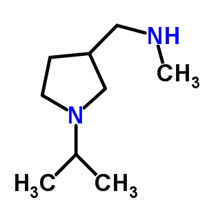 (1-异丙基-3-吡咯烷)-n-甲基甲胺结构式_884504-73-8结构式